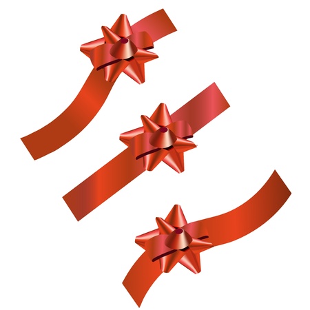 Set of three festive ribbons, suitable for different holidaysのイラスト素材
