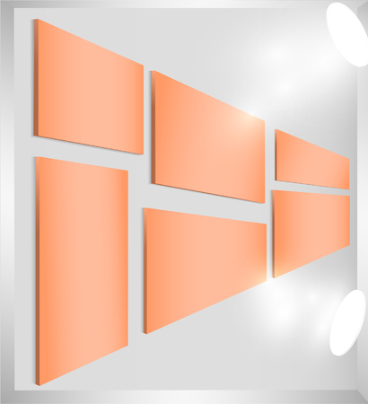 Abstract background with elements of standsのイラスト素材