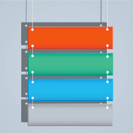 Hanging banner for web designのイラスト素材