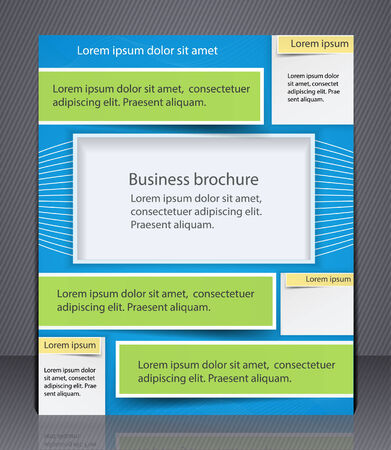 Layout business brochure  Template, or a magazine coverのイラスト素材