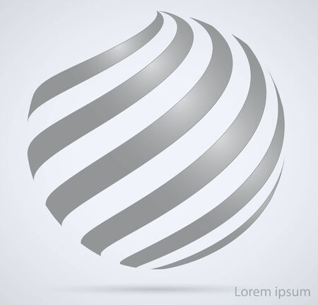 Business technology abstract sign.  Spiral in the form of a circleのイラスト素材