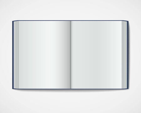 Blank open book  Magazine hardcoverのイラスト素材