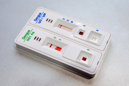 Used Dengue Test Kit With Negative Infection Result
