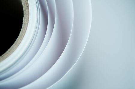 print shop paper roll topshotの写真素材