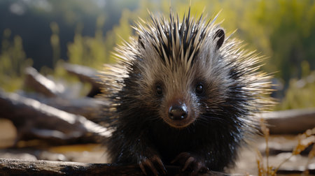 Hedgehog (Scientific name: Erinaceus Europaeus)の写真素材
