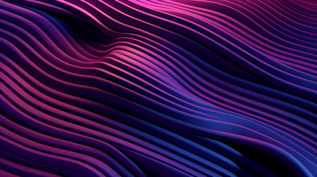 Purple abstract wavy background. 3d rendering, 3d illustration.