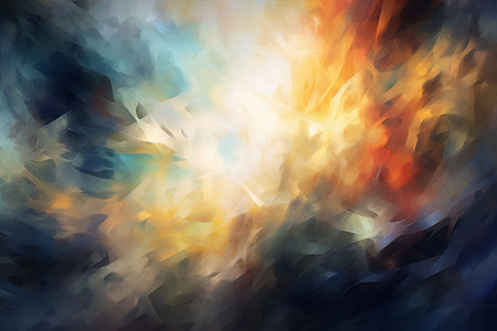 abstract background with blue, orange and yellow colors - digitally generated image