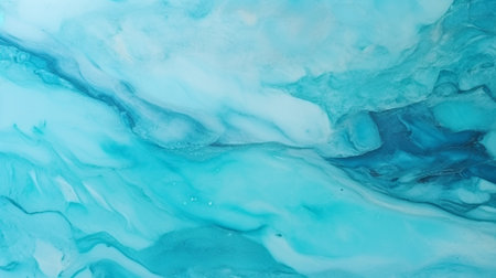Abstract background of blue and white marble liquid ink art painting on paper