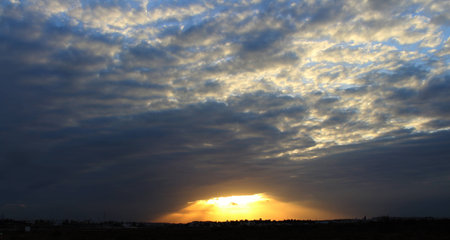 cloud holeの写真素材