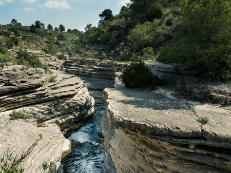 River and Waterfalls in gorgeの写真素材