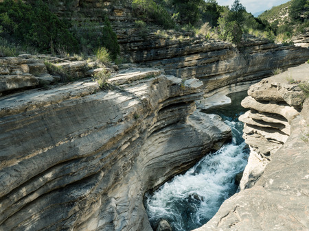 River and waterfallsの写真素材