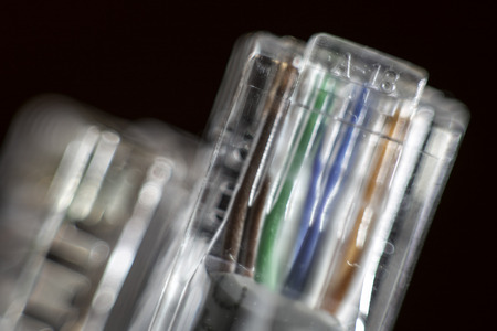 internet cableの写真素材