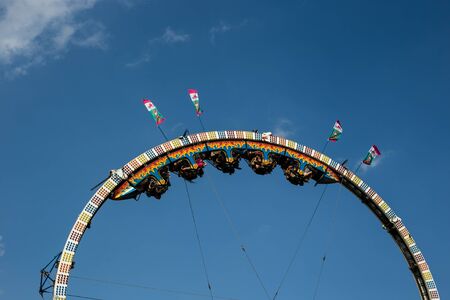 circus, colors, fun, circle, speed, ride, background,の写真素材