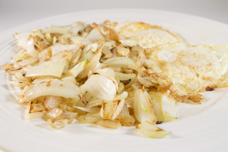 onion and eggsの写真素材