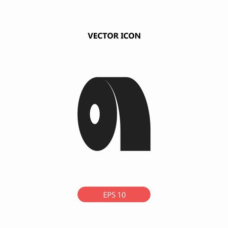 toilet paper vector iconのイラスト素材
