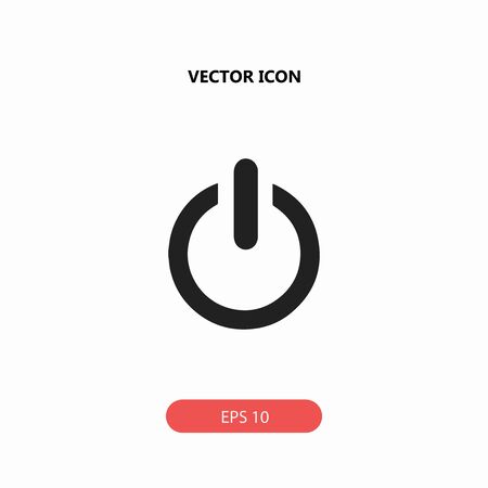 power button vector iconのイラスト素材