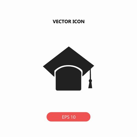 graduate cap vector iconのイラスト素材