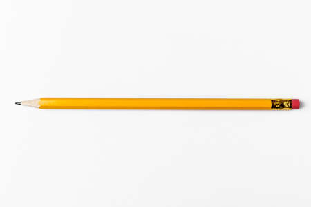 simple pencil of isolated on white backgroundの写真素材