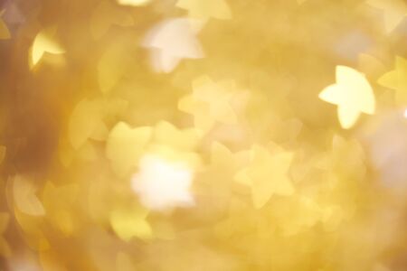 Blurring of different geometric shapes on a yellow backgroundの写真素材