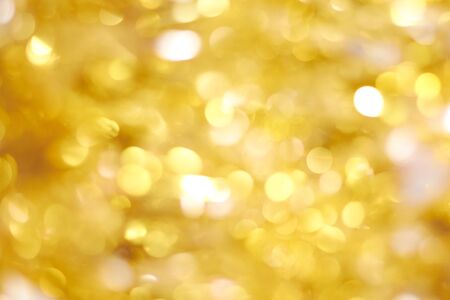 Blurring of different geometric shapes on a yellow backgroundの写真素材