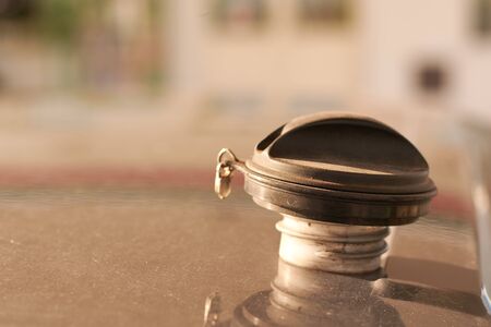 The cover of the fuel tank of a vehicleの写真素材