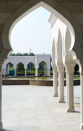 Bolgar city, Tatarstan, Russia - July 26, 2016: White mosqueのeditorial素材