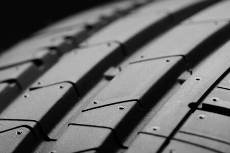 Protector car tires closeupの写真素材