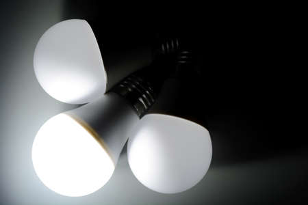 Glowing led light in the dark