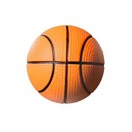 Orange basketball ball on a white background. Isolated.の写真素材