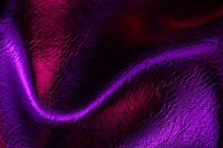 Natural textured leather background. Abstract wavy surfaceの写真素材