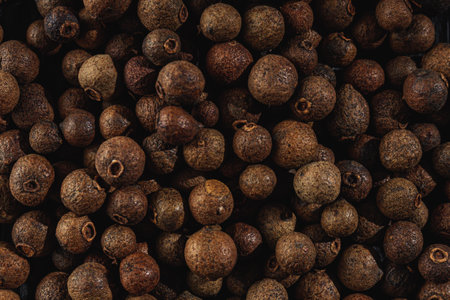 Fragrant Black Peppercorns Aromatic Spice for Organic Cuisine and Flavorful Seasoning.の写真素材