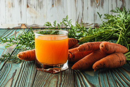 Fresh Orange Carrots from the Garden, Juicy, Organic, and Ripe for a Healthy Vegan Diet.の写真素材