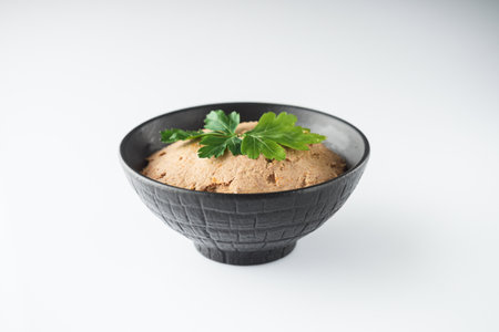 Pate in a bowl with Fresh Herbs