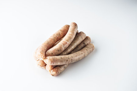 Raw Sausage Gourmet BBQ Meat.の写真素材