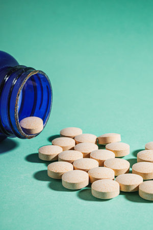 Fish Oil Capsules Essential Dietary Supplement for Health Wellness.の写真素材