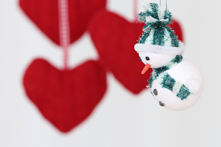 christmas decoration heart shapedの写真素材