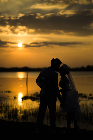 Couple kissingの写真素材