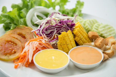 salad with vegetablesの写真素材