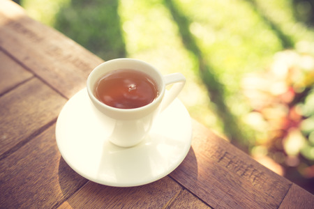 cup of tea vintage colorの写真素材