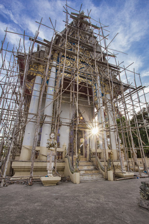 The Thai temple art of the faith in Thailandの写真素材