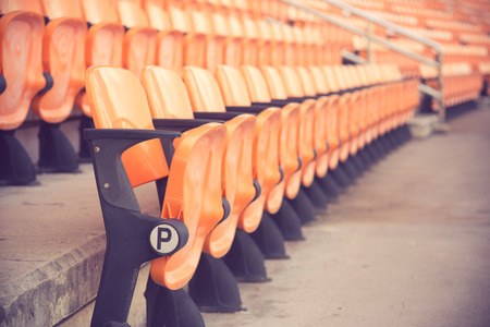 Stadium and seat vintage colorの写真素材