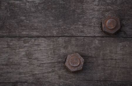 Screw with woodの写真素材