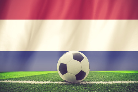Netherlands soccer ball vintage colorの写真素材