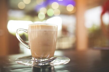 Coffee cup in coffee shop