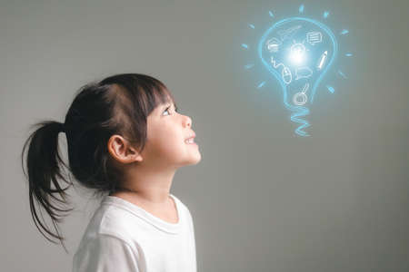 creative idea.Concept of idea and innovation.New Concept 2022の写真素材