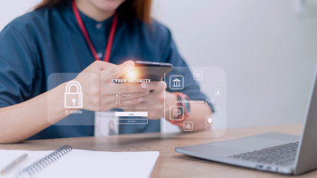 cybersecurity concept, user privacy security and encryption, secure internet access Future...