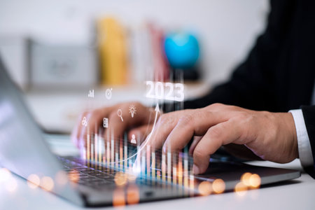 Business and Technology target set goals and achievement in 2023 new year resolution statistics...