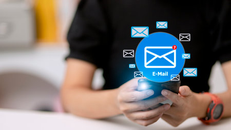 Email Inbox Electronic Communication Graphics Conceptの写真素材