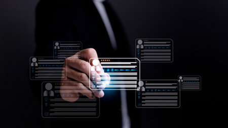 HR(human resources) technology.Online and modern technologies for simplifying the human resources...