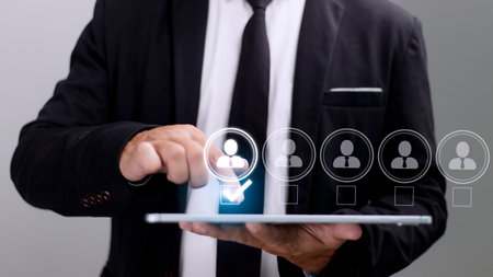 Select the best employee. Human resources managementの写真素材